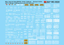white 3500 & 4160 Cu Ft. Microscale Decal HO #MC-5022 GATC Airslide Data 2600 
